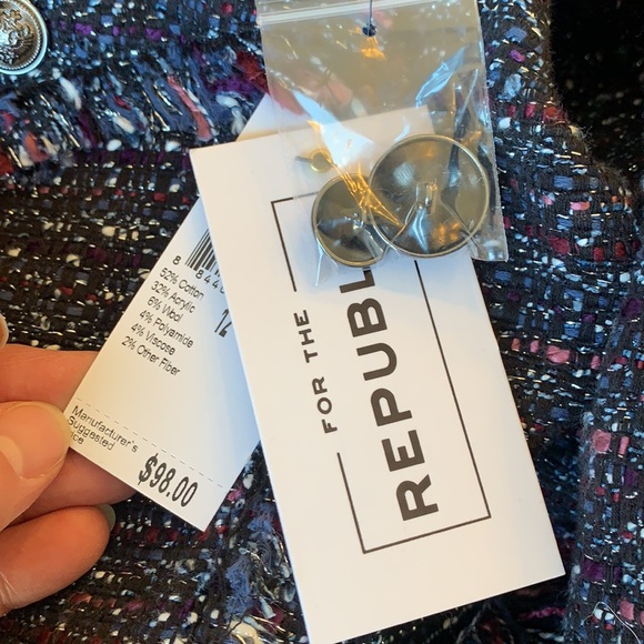 Blazer jacket tweed NWT for the republic - Picture 9 of 10